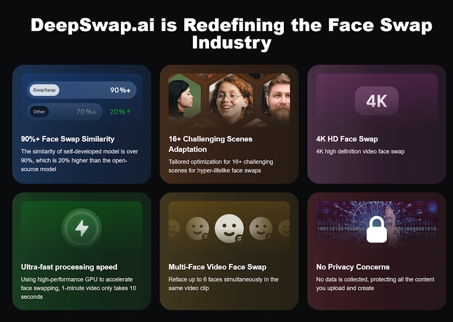 deepswap landing page screenshot